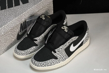 1 Low Black Jordan Retro OG Cement 1119